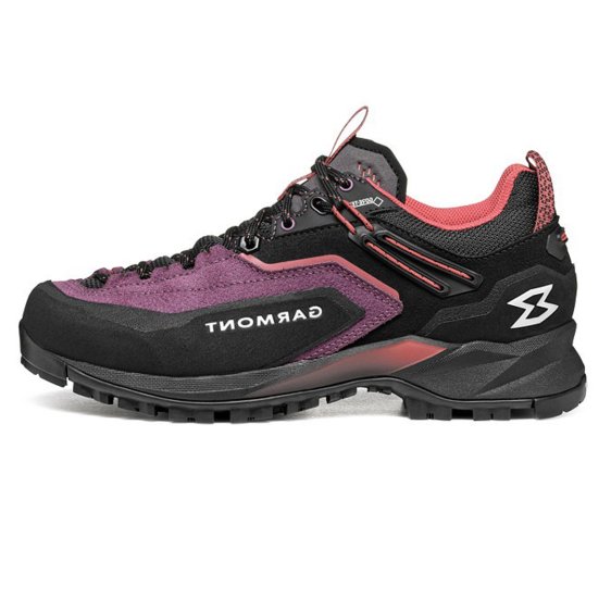 detail AKRON GTX, thunderstorm grey/mineral red, obuv Garmont *
